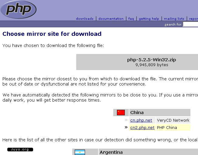 在新窗口打开图片 PHP安装图解二